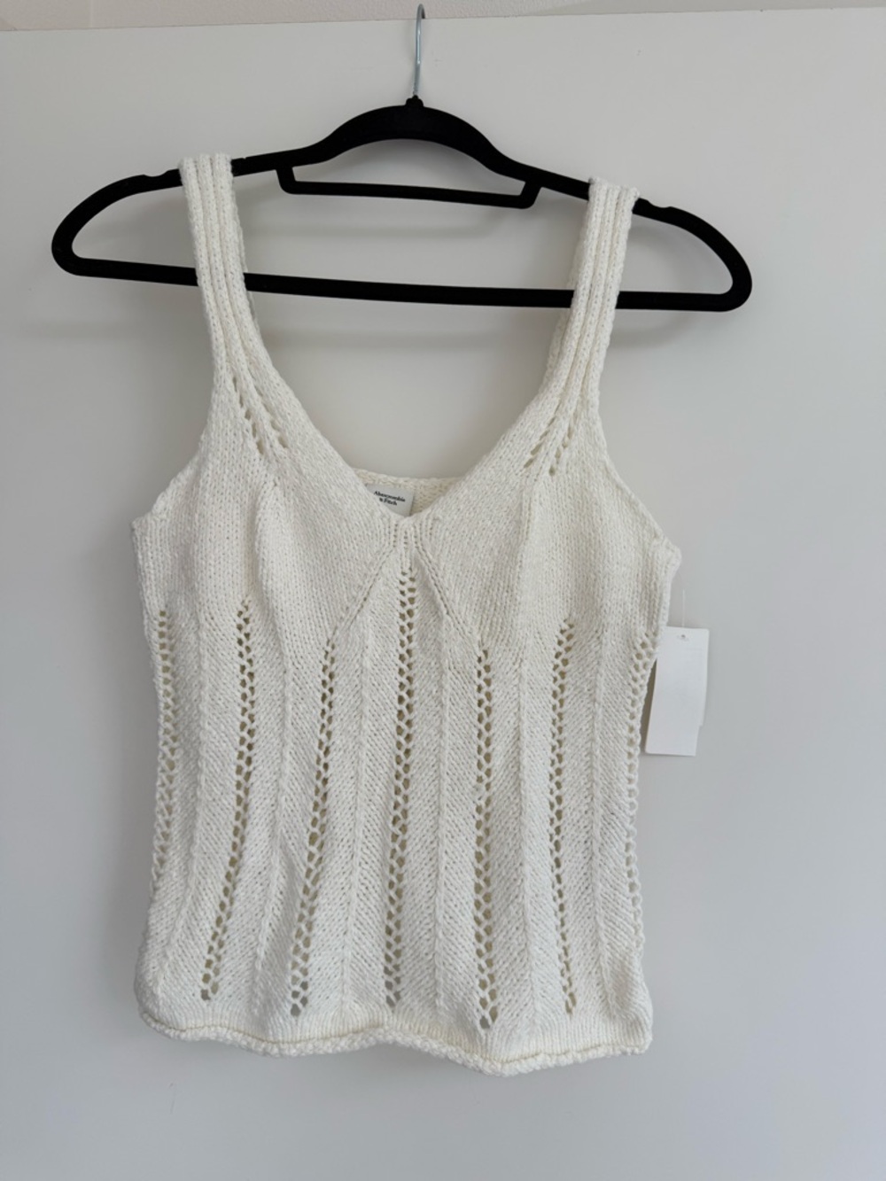 Abercrombie & Fitch Cream Knit Tank Top
